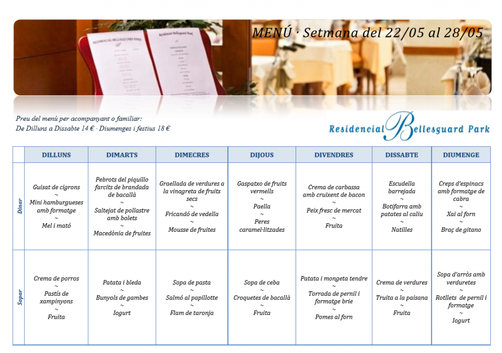 MENU BELLESGUARD SEM 22-5